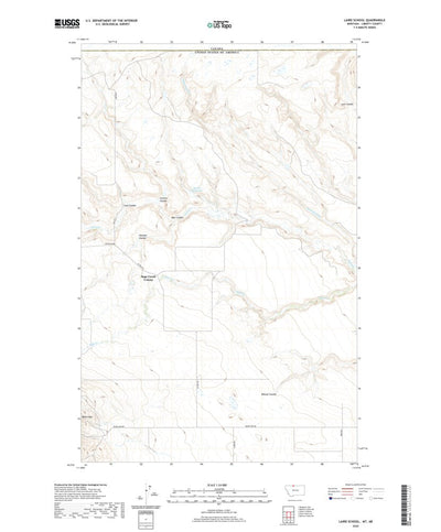 United States Geological Survey Laird School, MT (2020, 24000-Scale) digital map