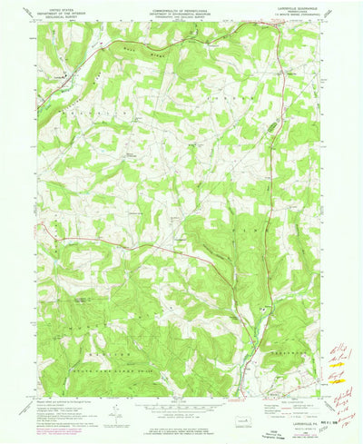 United States Geological Survey Lairdsville, PA (1968, 24000-Scale) digital map