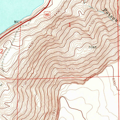 United States Geological Survey Lake Abert South, OR (1968, 24000-Scale) digital map
