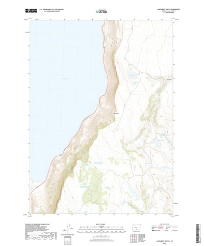 United States Geological Survey Lake Abert South, OR (2020, 24000-Scale) digital map