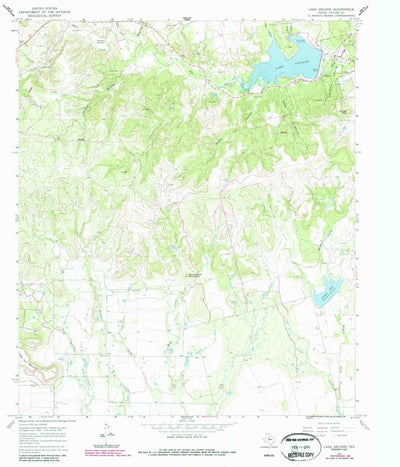 United States Geological Survey Lake Abilene, TX (1967, 24000-Scale) digital map