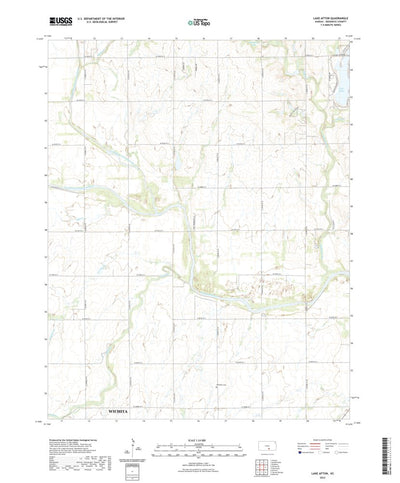 United States Geological Survey Lake Afton, KS (2022, 24000-Scale) digital map