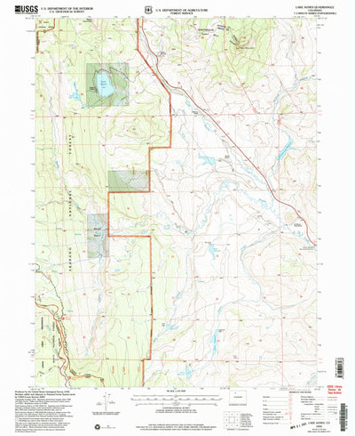 United States Geological Survey Lake Agnes, CO (2000, 24000-Scale) digital map