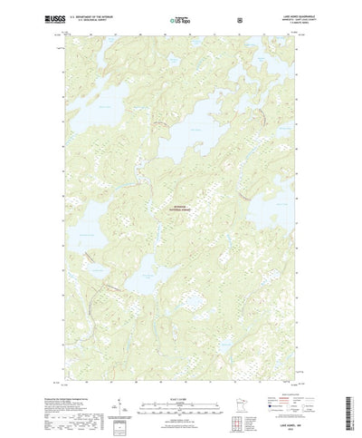 United States Geological Survey Lake Agnes, MN (2022, 24000-Scale) digital map