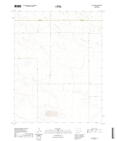 United States Geological Survey Lake Albert, CO (2022, 24000-Scale) digital map