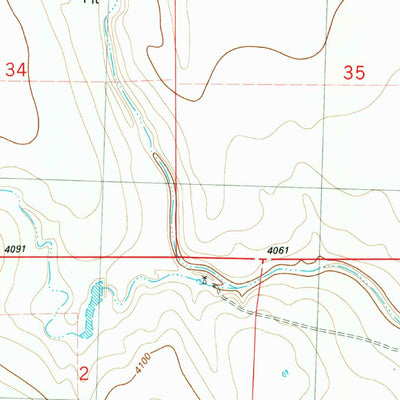 United States Geological Survey Lake Albert NW, CO (1982, 24000-Scale) digital map