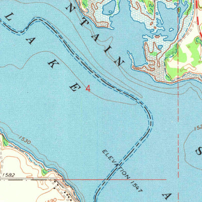 United States Geological Survey Lake Altus, OK (1971, 24000-Scale) digital map