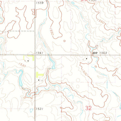 United States Geological Survey Lake Andes, SD (1964, 24000-Scale) digital map