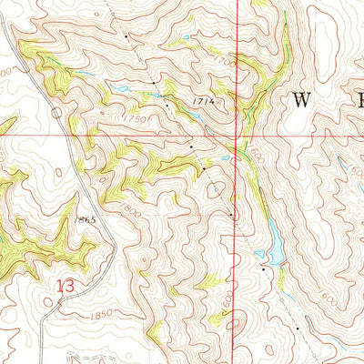 United States Geological Survey Lake Andes, SD (1964, 24000-Scale) digital map