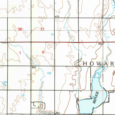 United States Geological Survey Lake Andes, SD (1986, 100000-Scale) digital map
