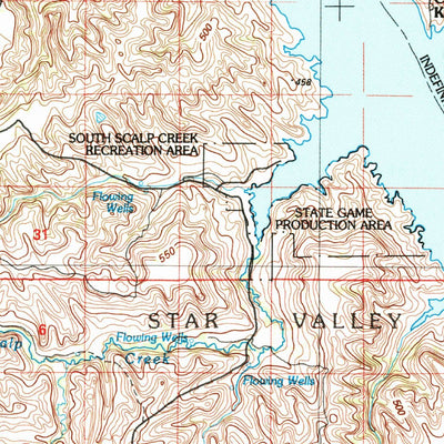 United States Geological Survey Lake Andes, SD (1986, 100000-Scale) digital map