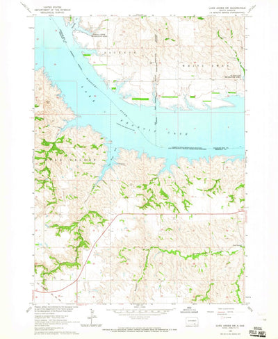 United States Geological Survey Lake Andes SW, SD (1964, 24000-Scale) digital map
