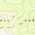 United States Geological Survey Lake Angeline, WY (1967, 24000-Scale) digital map