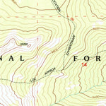 United States Geological Survey Lake Angeline, WY (1993, 24000-Scale) digital map