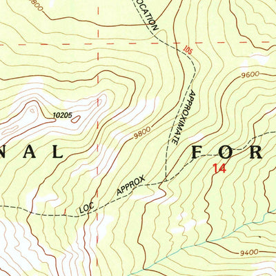 United States Geological Survey Lake Angeline, WY (1993, 24000-Scale) digital map