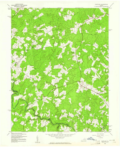 United States Geological Survey Lake Anna East, VA (1942, 24000-Scale) digital map