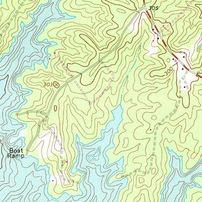 United States Geological Survey Lake Anna East, VA (1973, 24000-Scale) digital map