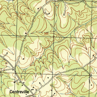 United States Geological Survey Lake Anna West, VA (1942, 31680-Scale) digital map