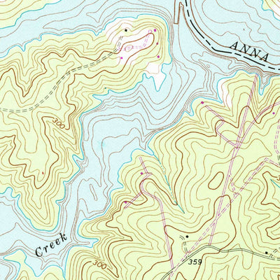 United States Geological Survey Lake Anna West, VA (1973, 24000-Scale) digital map