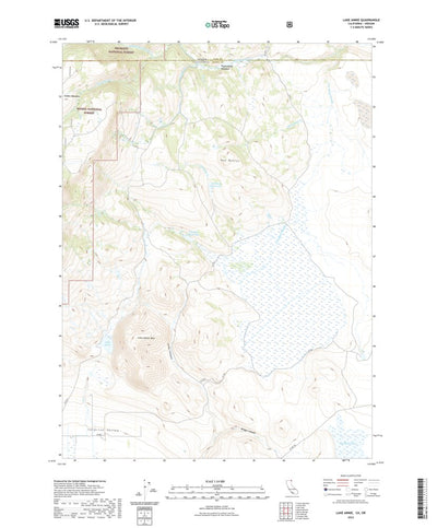 United States Geological Survey Lake Annie, CA (2022, 24000-Scale) digital map