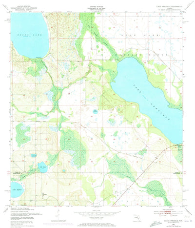 United States Geological Survey Lake Arbuckle, FL (1952, 24000-Scale) digital map