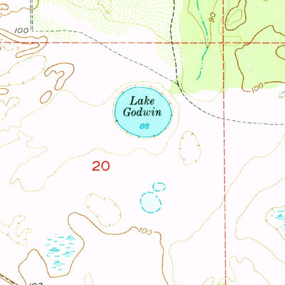 United States Geological Survey Lake Arbuckle, FL (1952, 24000-Scale) digital map