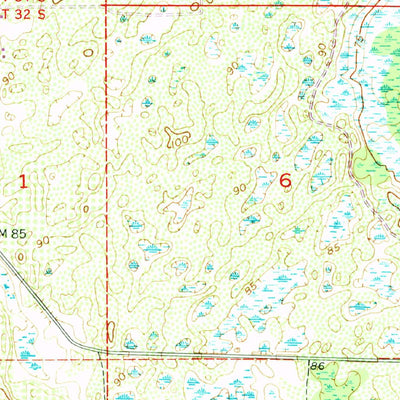 United States Geological Survey Lake Arbuckle, FL (1952, 24000-Scale) digital map