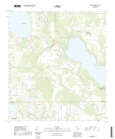 United States Geological Survey Lake Arbuckle, FL (2021, 24000-Scale) digital map
