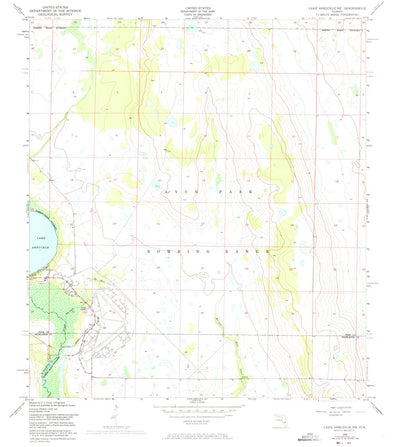 United States Geological Survey Lake Arbuckle NE, FL (1952, 24000-Scale) digital map