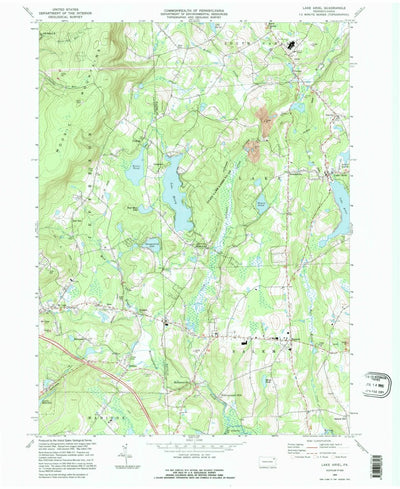 United States Geological Survey Lake Ariel, PA (1994, 24000-Scale) digital map