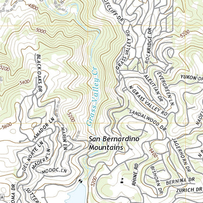 United States Geological Survey Lake Arrowhead, CA (2021, 24000-Scale) digital map