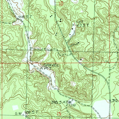 United States Geological Survey Lake Arrowhead, MI (1985, 24000-Scale) digital map