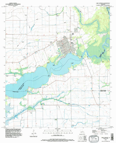 United States Geological Survey Lake Arthur, LA (1994, 24000-Scale) digital map