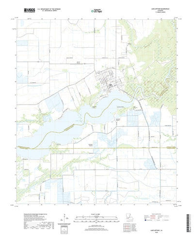 United States Geological Survey Lake Arthur, LA (2020, 24000-Scale) digital map
