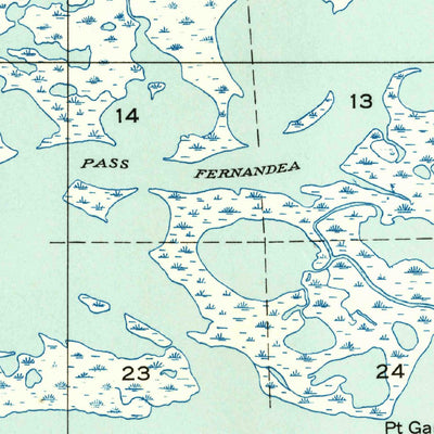 United States Geological Survey Lake Athanasio, LA (1935, 31680-Scale) digital map