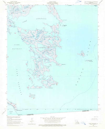 United States Geological Survey Lake Athanasio, LA (1955, 24000-Scale) digital map