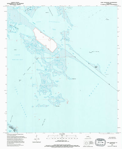 United States Geological Survey Lake Athanasio, LA (1994, 24000-Scale) digital map