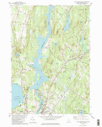 United States Geological Survey Lake Auburn East, ME (1979, 24000-Scale) digital map