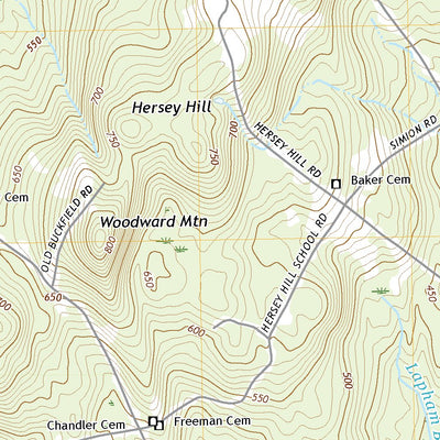 United States Geological Survey Lake Auburn West, ME (2021, 24000-Scale) digital map
