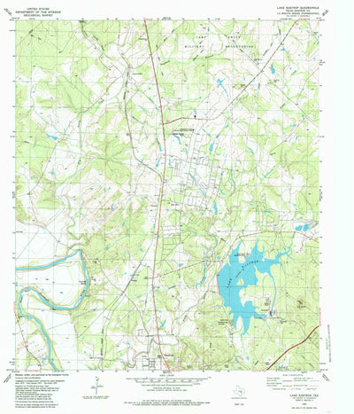 United States Geological Survey Lake Bastrop, TX (1982, 24000-Scale) digital map