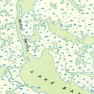 United States Geological Survey Lake Batola, LA (1935, 31680-Scale) digital map