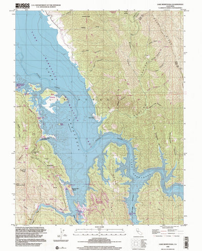 United States Geological Survey Lake Berryessa, CA (1998, 24000-Scale) digital map