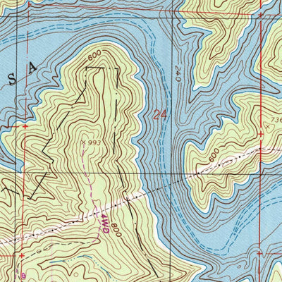 United States Geological Survey Lake Berryessa, CA (1998, 24000-Scale) digital map