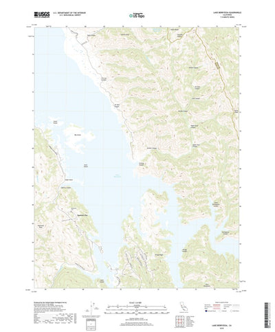 United States Geological Survey Lake Berryessa, CA (2018, 24000-Scale) digital map