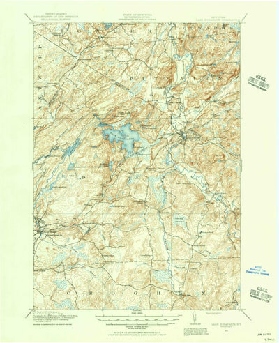 United States Geological Survey Lake Bonaparte, NY (1913, 62500-Scale) digital map