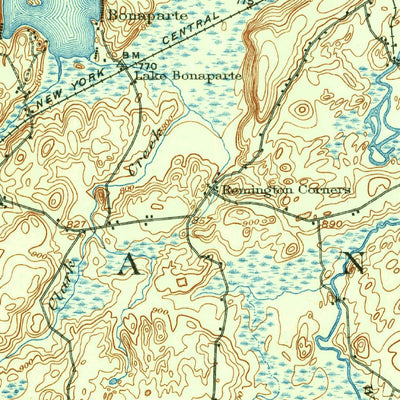 United States Geological Survey Lake Bonaparte, NY (1913, 62500-Scale) digital map