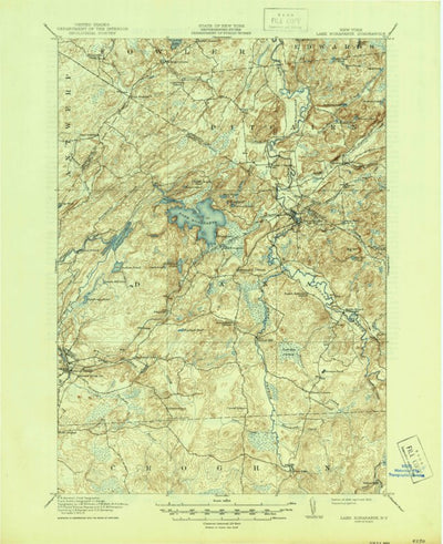 United States Geological Survey Lake Bonaparte, NY (1916, 62500-Scale) digital map