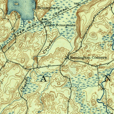 United States Geological Survey Lake Bonaparte, NY (1916, 62500-Scale) digital map