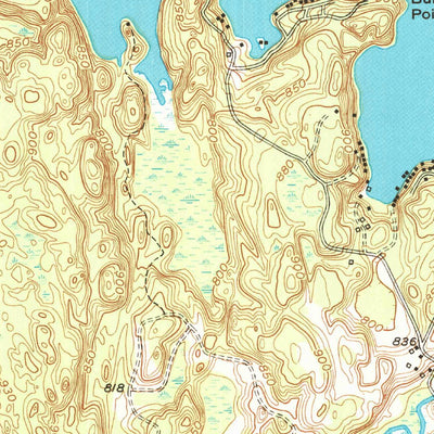 United States Geological Survey Lake Bonaparte, NY (1951, 24000-Scale) digital map