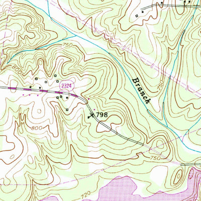 United States Geological Survey Lake Brandt, NC (1951, 24000-Scale) digital map